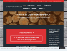 Tablet Screenshot of gratisopenhaardhout.nl
